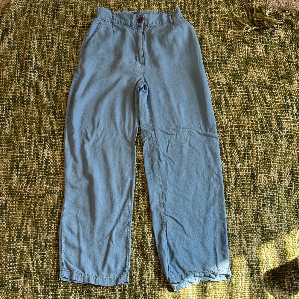 Light Blue Casual Pants